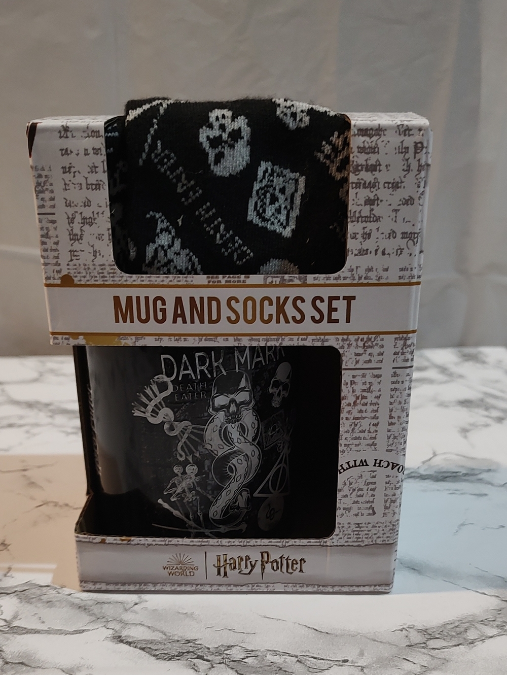 Black Harry Potter Dark Mark Mug and Socks Set